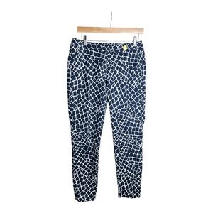 Michael Kors Women's Crocodile Print‎ Trousers Blue Size 6